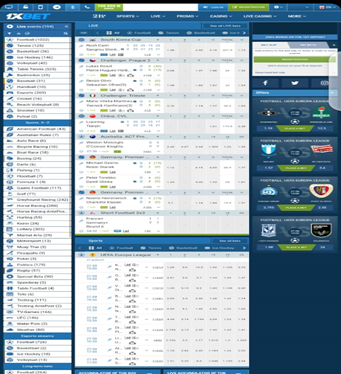 1xbet betting