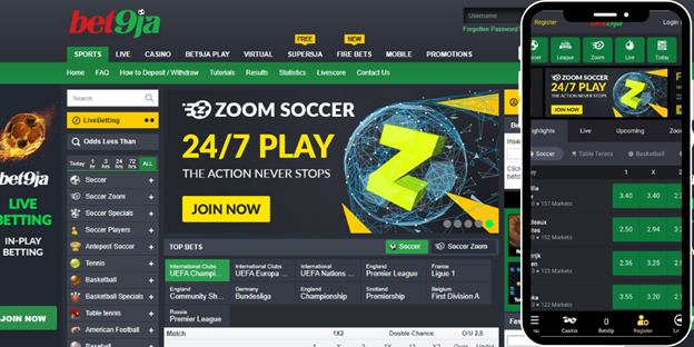 Bet9ja homepage