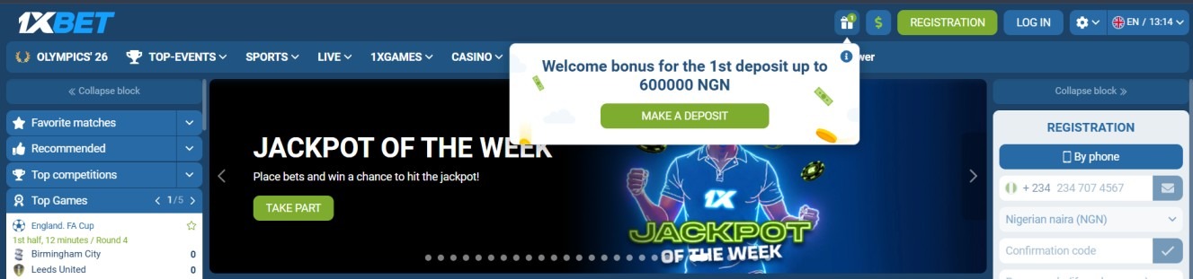 1XBet Welcome Bonus