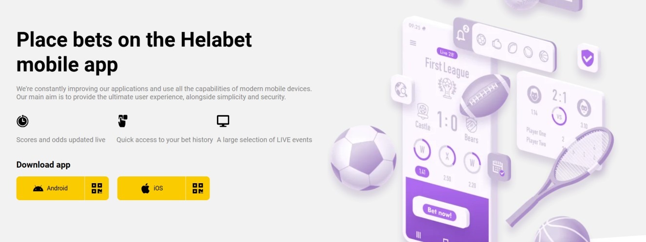 Helabet Mobile App