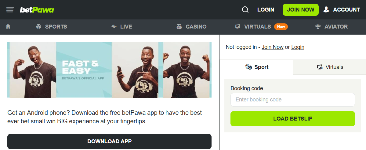 betPawa Nigeria Mobile App