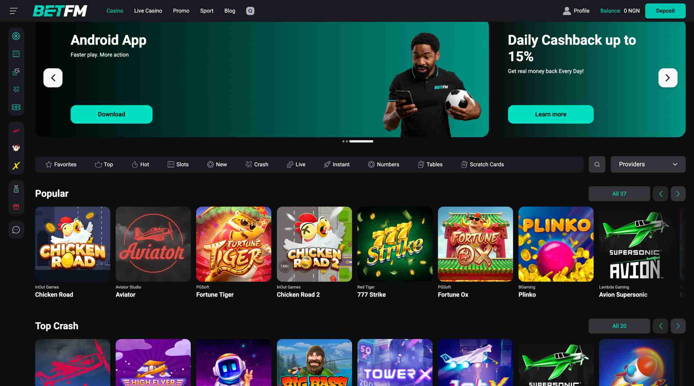 BetFM Casino Games